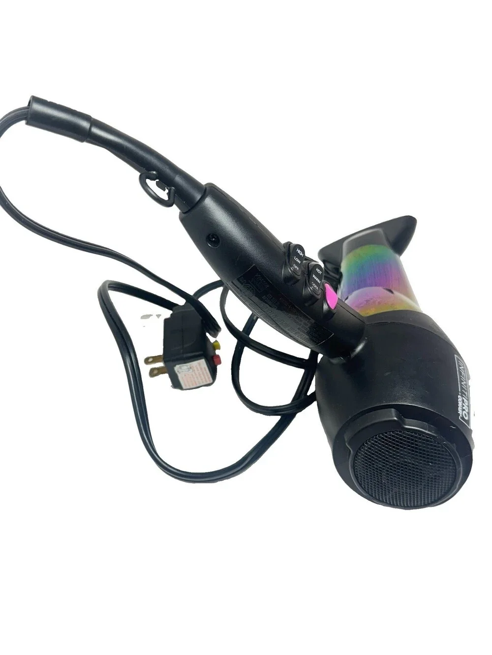 Conair InfinitiPRO 490 Rainbow 1875W Ionic Ceramic Hair Dryer Concentrato